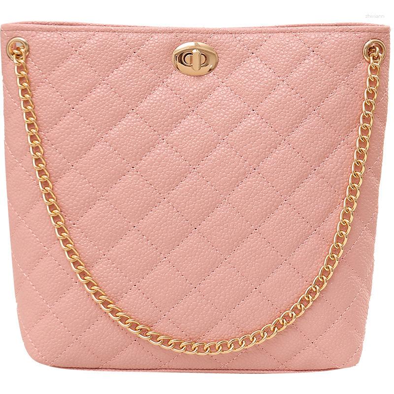 2025 NEW Drawstring Foreign Trade Fashion Lock Handbag Fresh Sweet Women's Bag Tote Shoulder Crossbody zhanyishengli