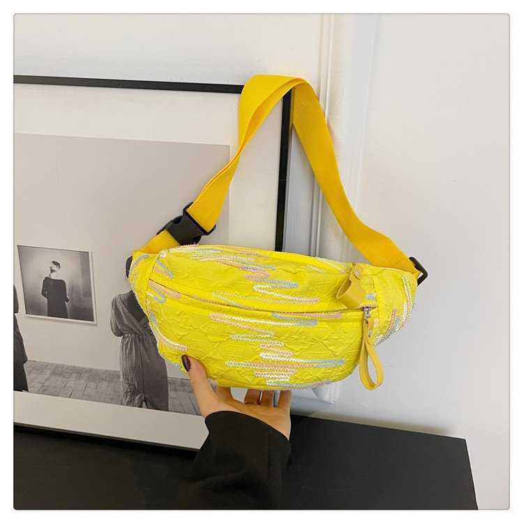 Leisure bag for women new crossbody bag, summer sports minimalist chest bag, minimalist forest series Korean version mobile waist bag