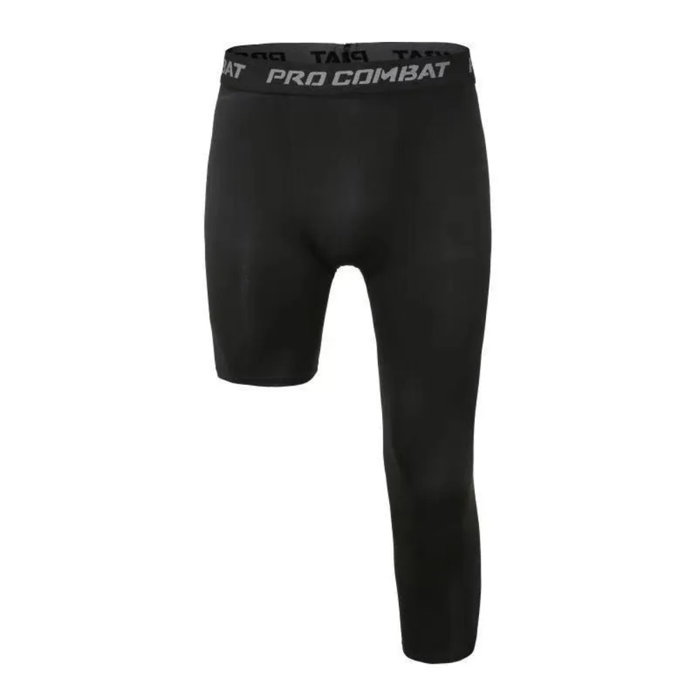 Classic Single Leg Basketball Pants Loose Oversized Sports Training Bottom Stretch Quick-drying Compression Nine-point