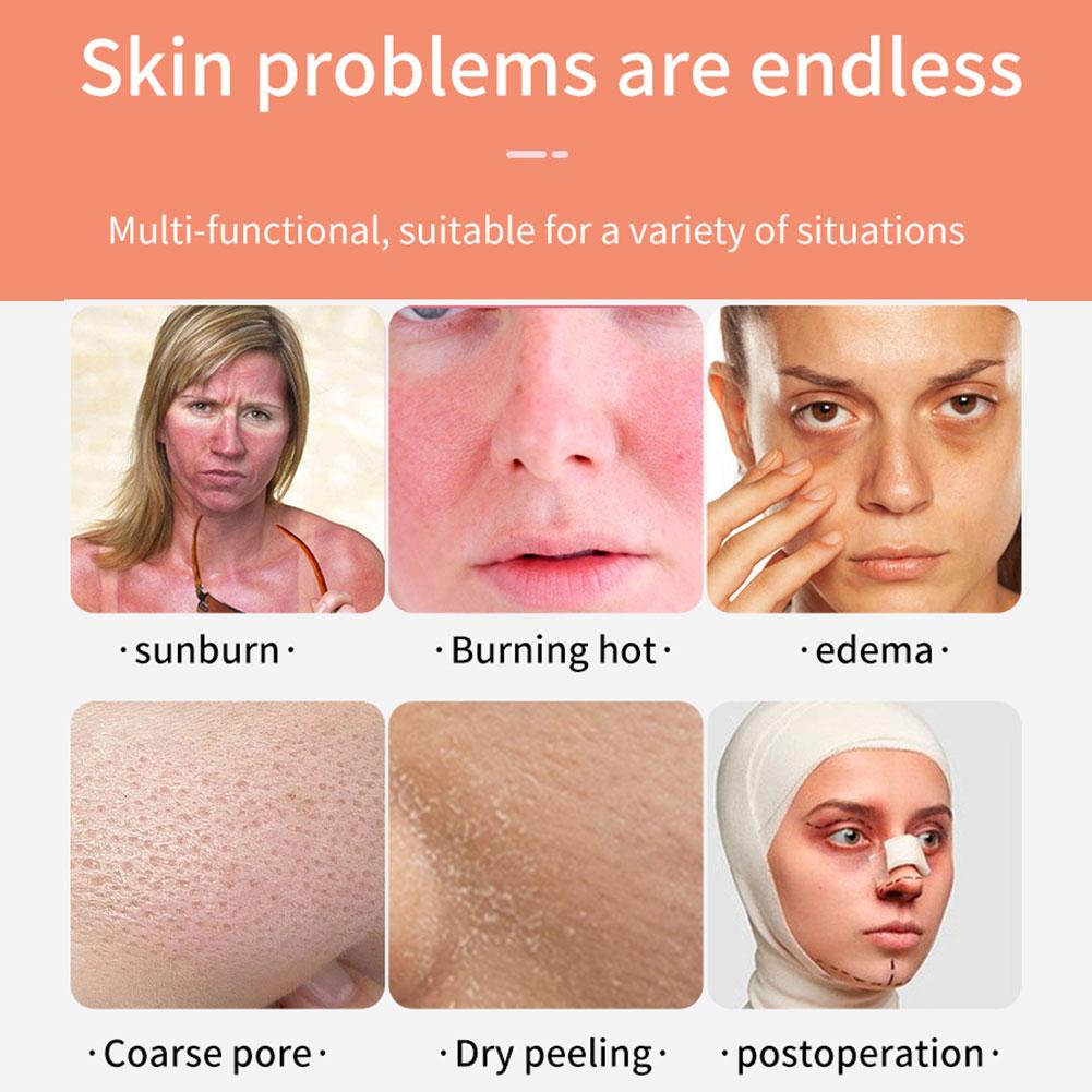 Facial Mold Ice Cube Silicone Freezing Beauty Swelling Face Massager Moisturizing Washable Oven Icing Mould Pink smile