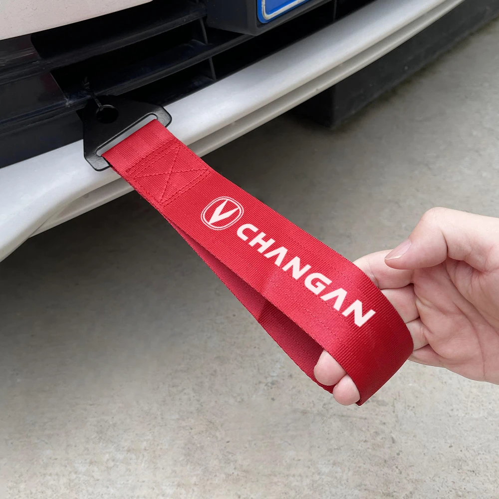 Tow Trailer Rope Racing Car Strap For Changan CX70 CS55 CS75 Plus CS35 Filter Bunper CS15 Alsvin Hunter Auto Tuning Accessories smile