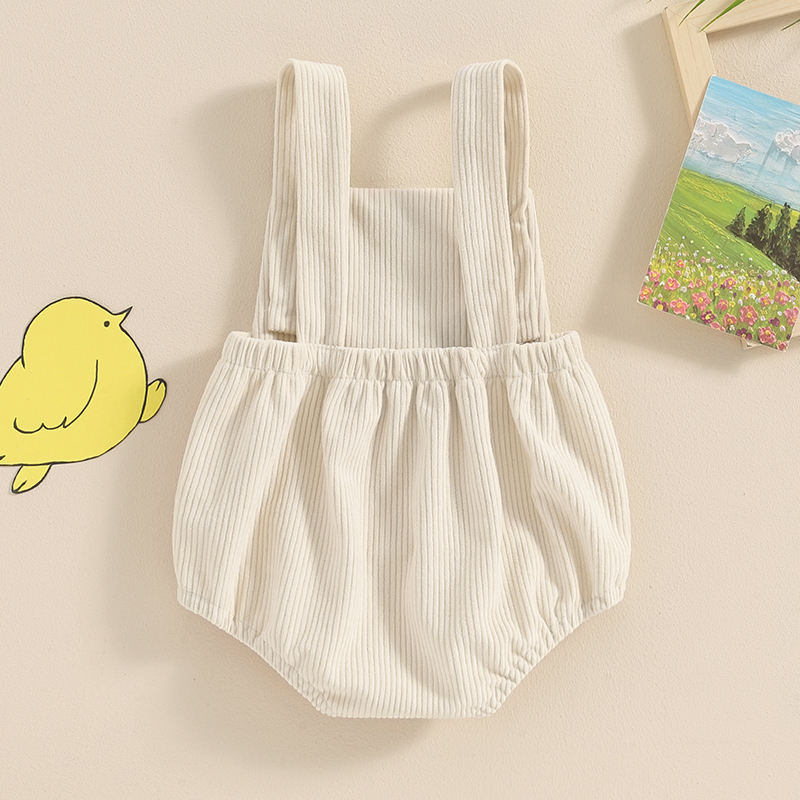 Newborn Baby Boy Girl Summer Outfits Corduroy Romper Farm Chicken Baby Overalls 0 3 6 9 12 Months Infant Clothes