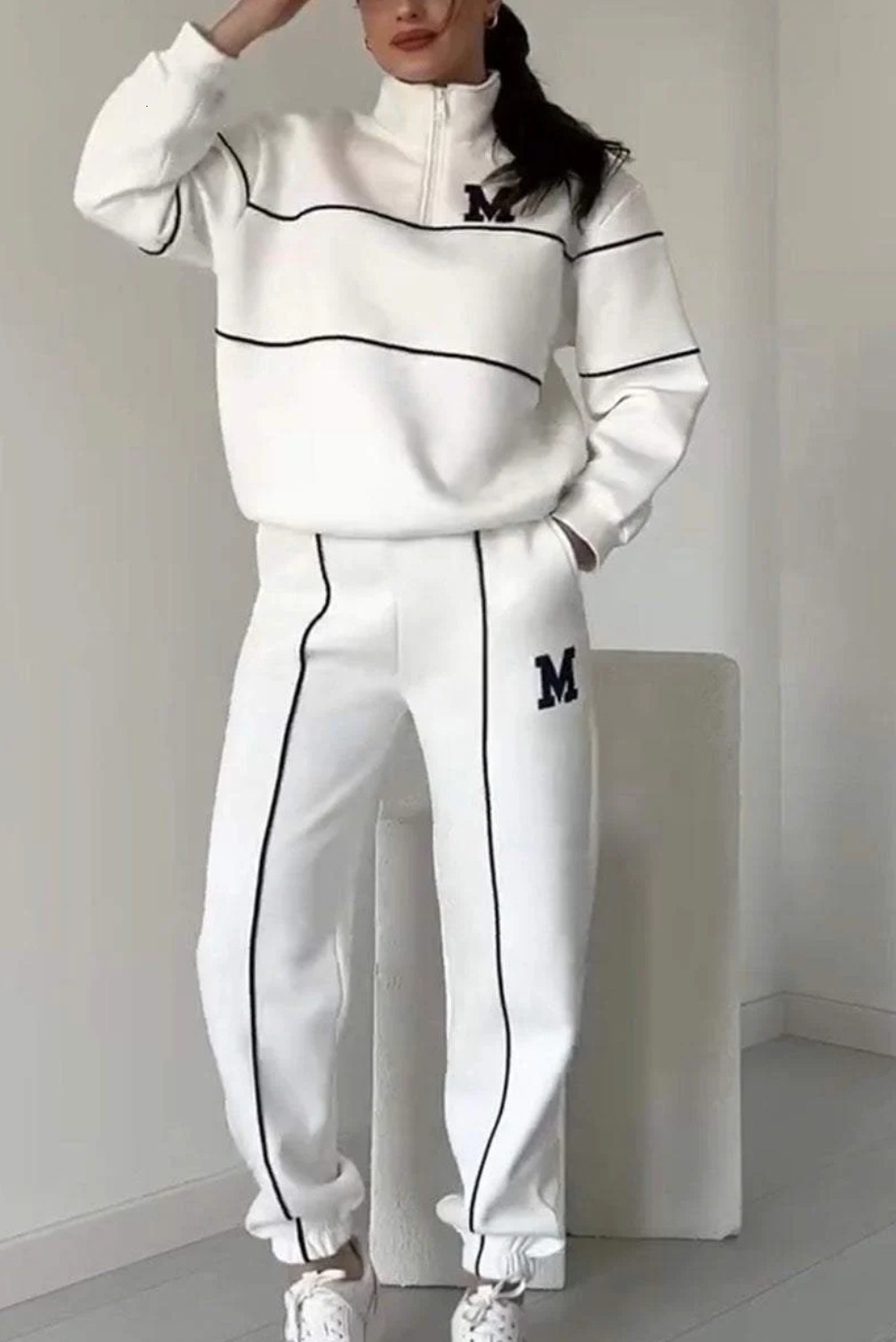 tracksuit women 2024 autumn/winter new hoodie letter long sleeve pants casual sports set