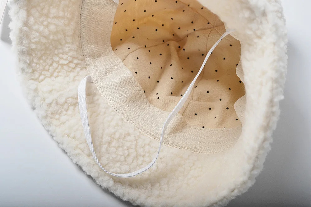 deer jonmi Winter Baby Kids Thicken Fleece Cartoon Bucket Hats Toddlers Children Warm Chic Outdoor Caps 241112