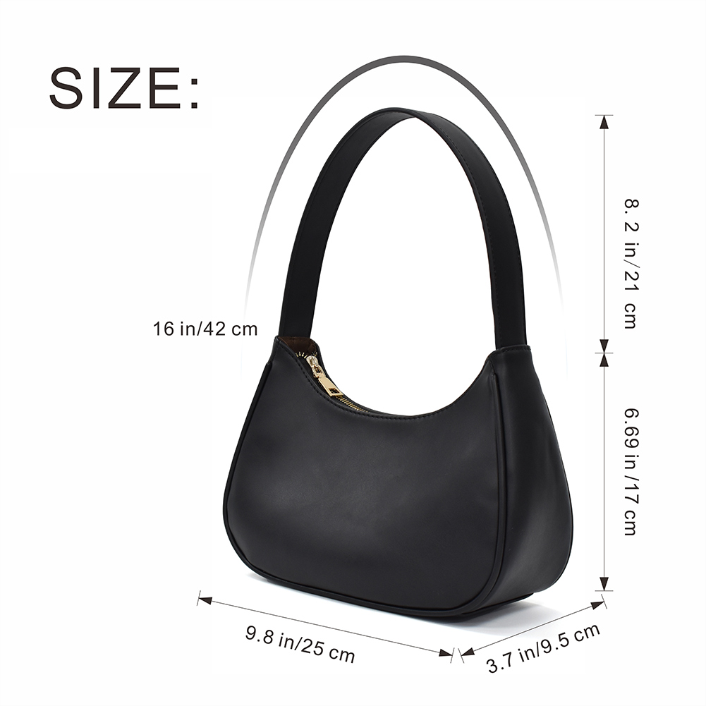 French Commuter Elegant Half Moon Armpit Shoulder Bags for Women Luxury Brand Solid Color Handbag Female Casual All-match Bolsos