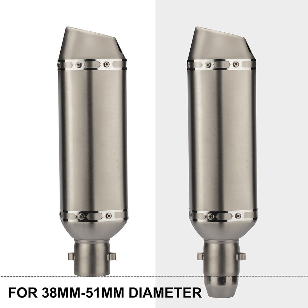 Motorcycle Racing Exhaust Universal 35-51MM Muffler Pipe Moto Escape for ATV Dirt Bike Scooter