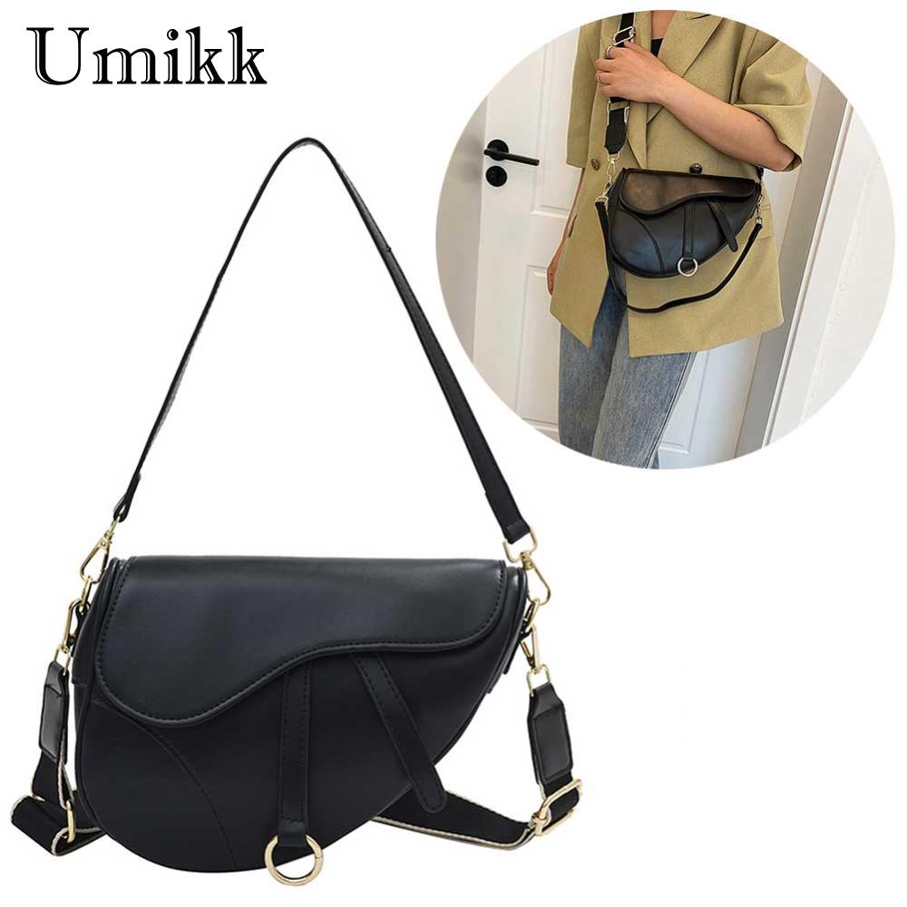 handbag saddle womens crossbody hot shoulder bag classic print leather solid color black designer bags