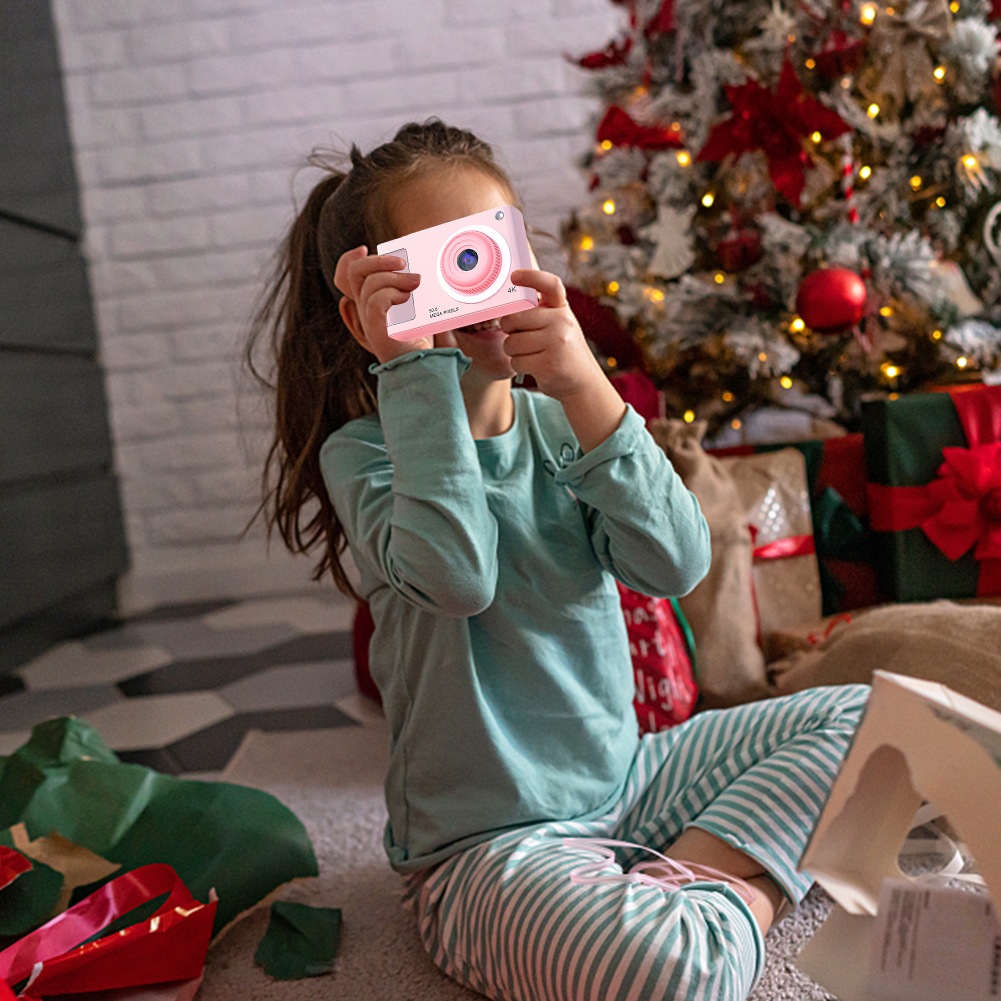 Small Camera Support Compact 32Gb Card CCD Camera HD ddmysmile 1080P 48Mp Dual Lens Digital Point And Shoot Camera For Boys Girls Children Smile