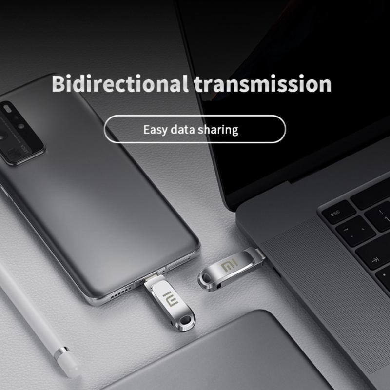 Xiaomi U Disk 2TB Pendrive 1TB USB 3.1 Type-C Interface USB Flash Drive 256GB 128GB 512GB USB Stick Phone Portable USB Memory