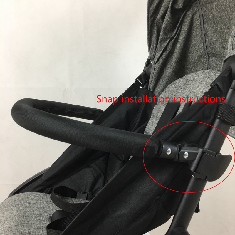 Baby Stroller Armrest Bumper Bar Front Guardrail Baby Front Armrest Fence Handlebar Oxford Cloth Pram Pushchair for Yoyo