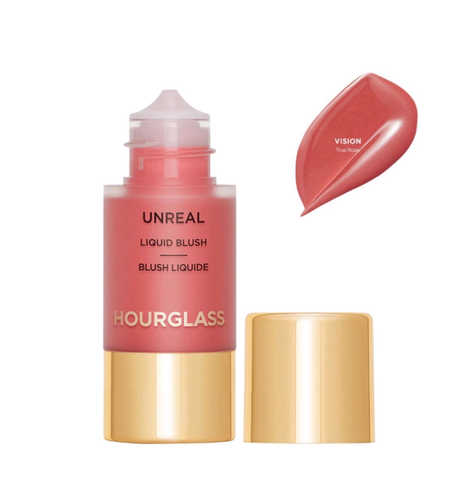 2 pcs Hourglass Liquid Blush Face Pigment Blusher Face Cheek Makeup Natural Brighten Cheek Tint Peach Orange Stick Beauty Cosmetics Long Lasting 7 colors