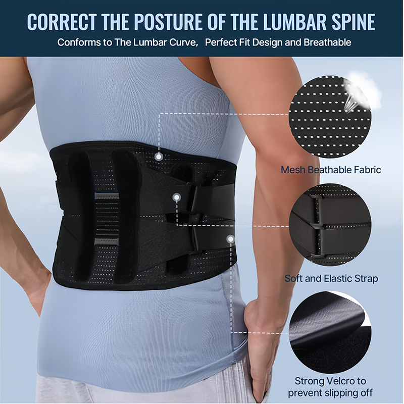 Back For Adjustable ddmysmile Brace Lower Back Pain Anti-Skid Orthopedic Lumbar Belt Support For Exercise Herniated Disc Pain Relief Smile