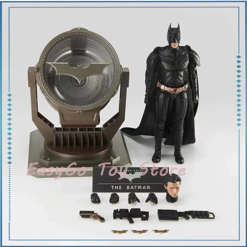 1/12 Modoking Batman Model Kit Figure Batman Lamp The Dark Knight Batman Movable Figurine Model Luxury Set Toys For Kids Gifts