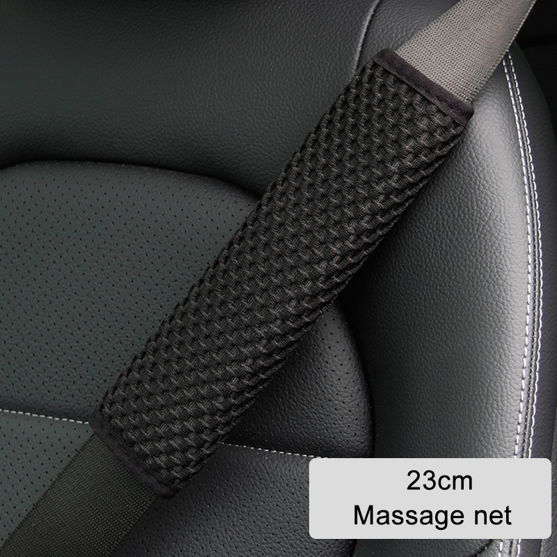 Seat Shoulder Car Belt Guard Four Seasons Padding Pad Massage Net Breathable Car Interior Accessories 23 ddmysmile 30 50 75Cm Smile