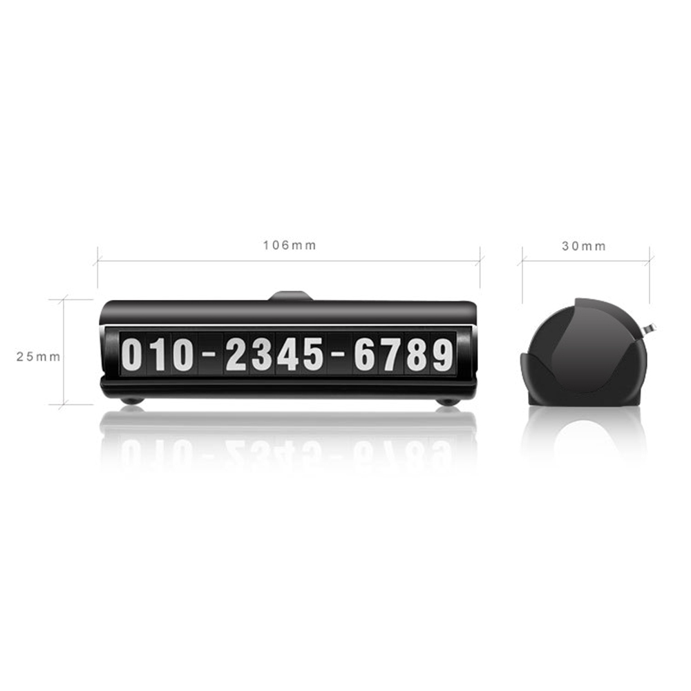 Luminous Temporary Parking Phone Card Plate Telephone Number Park Stop Car-styling Car Accessories