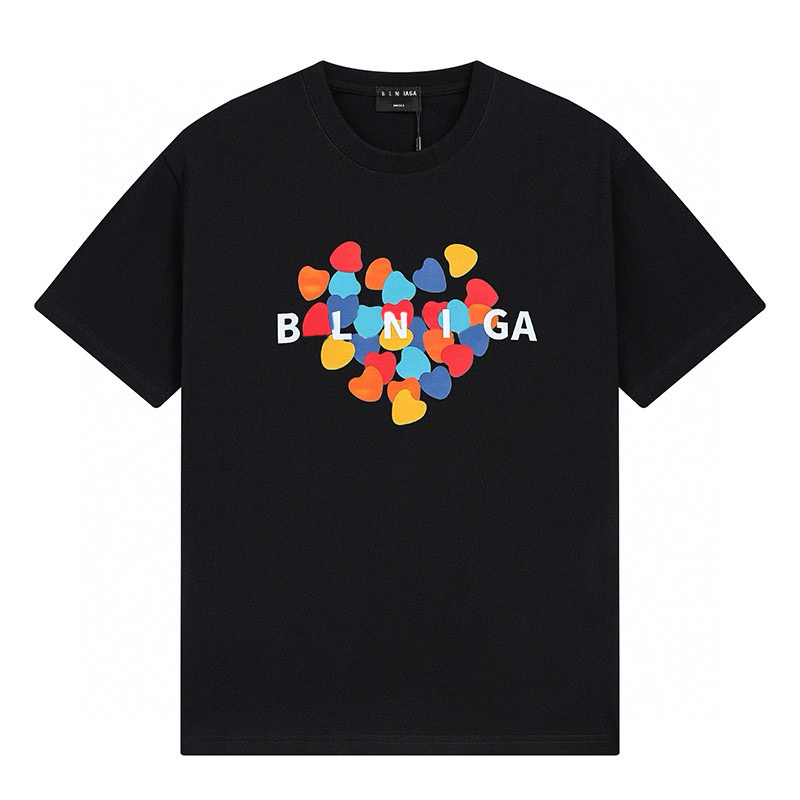 Fashion Designer Summer T Shirts Womens Letter Print Round Neck Short Sleeve Black And White Mens 100% Cotton Casual Loose T-Shirt 100% -Shirt