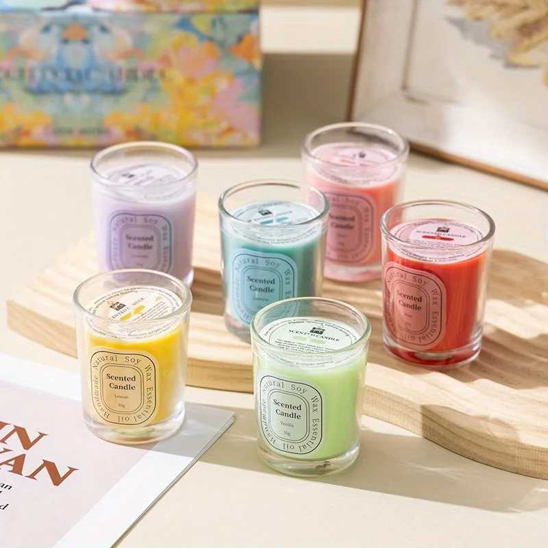 12 PCS Scented Candles MultiColor Soy Wax Votive Home Decoration Candle Gifts Baskets for Valentines Day ChristmasXJ241112 S251014 W260303