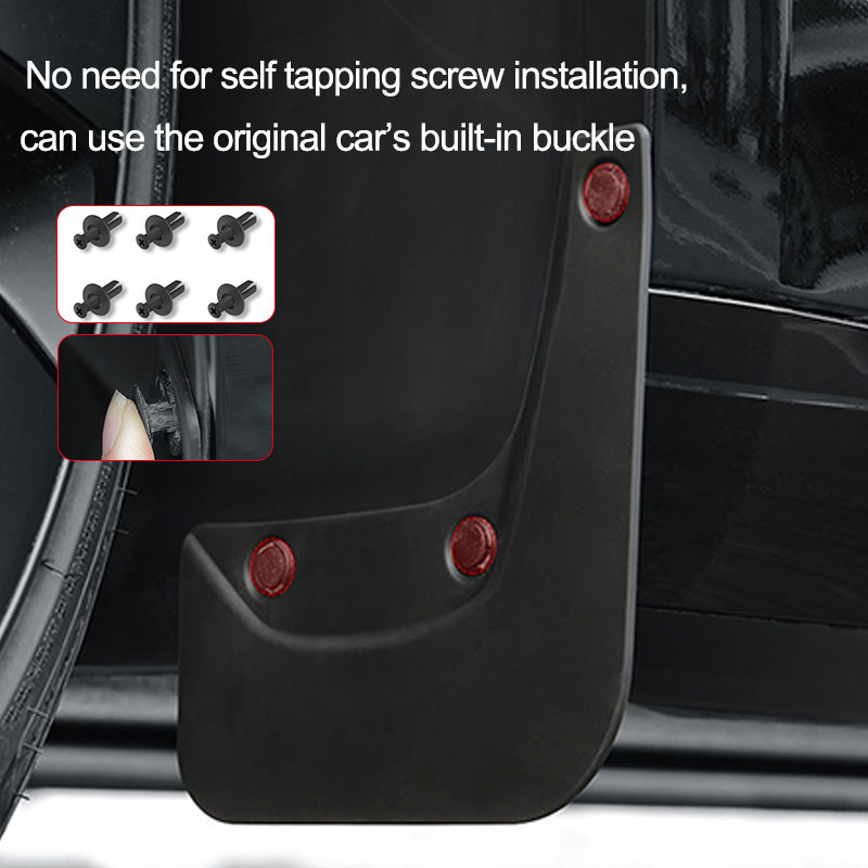 For Tesla Model 3 Highland 2024 Model Y 2023 Car Mud Flaps Front Rear Wheel Splash Guards Mud Fender Kit For model y Accessories