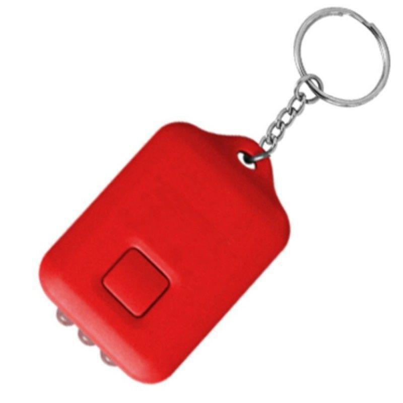 Ddmysmile Portable 1/2Pcs Solar Mini Power 3 LED Light Keychain ddmysmile Keyring Flashlight Outdoor Survival Emergency Light Tools Small Smile