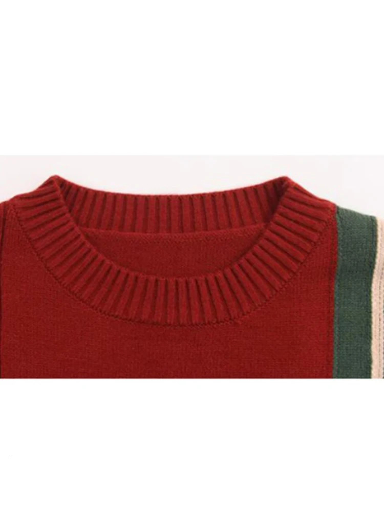 Autumn and Winter Womens Retro n Christmas Sweater Long Flash Sleeve Pulling Flower Knitted 2000s Retro Jumping Thick 241113