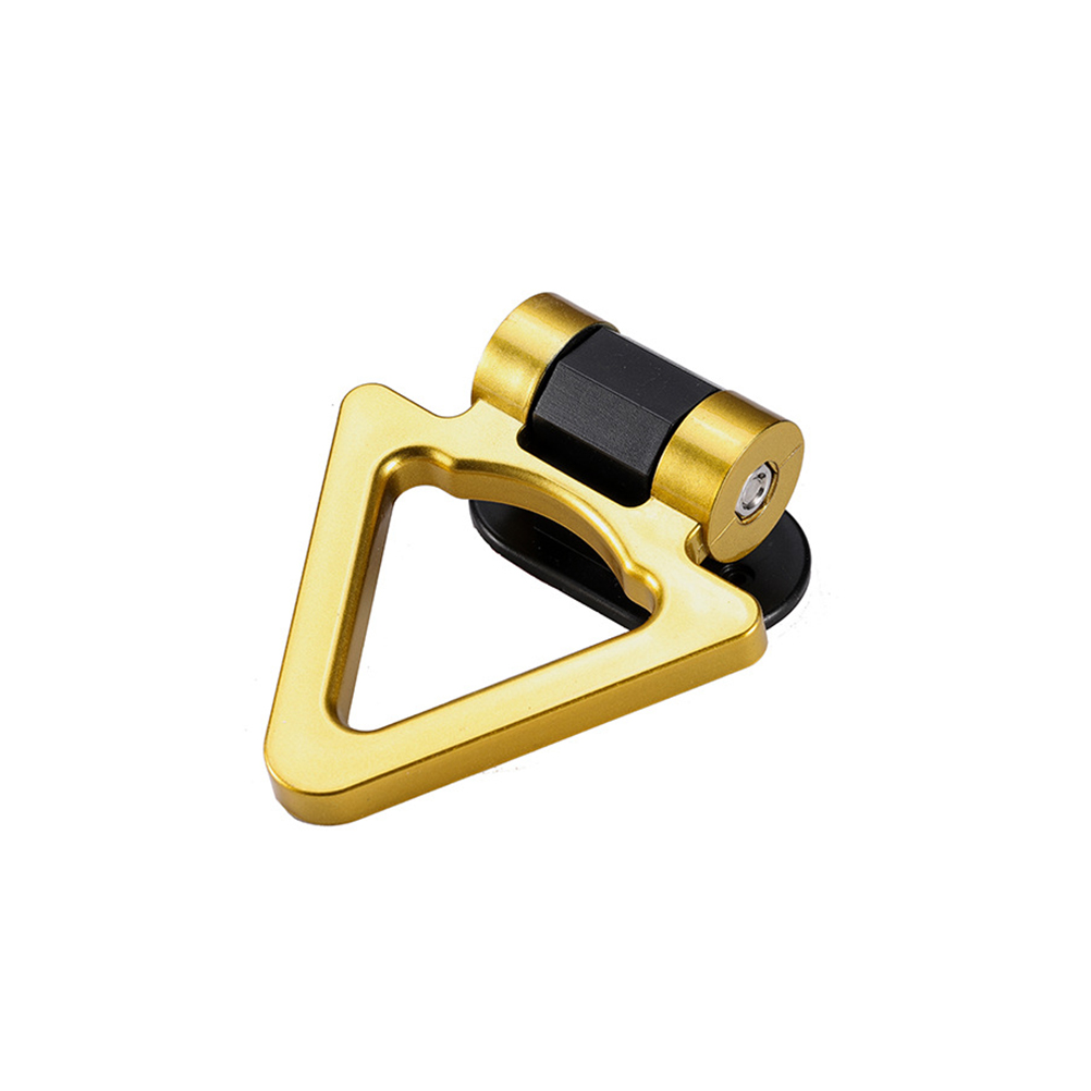 Triangle Car Trailer Self-adhesive Hook Modified Accessory Decorative Front Bumper Trailer Hook Towing Hook for Car Trailer smile