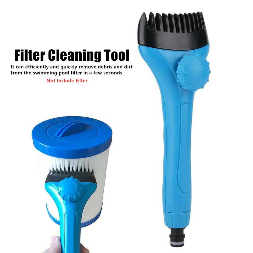 New Handheld Swimming Pool Filter Cleaner Cleaning Brush Hot Tub Spa Pond Pool Filter Cleaner Swimming Pool Cleaning Accessory