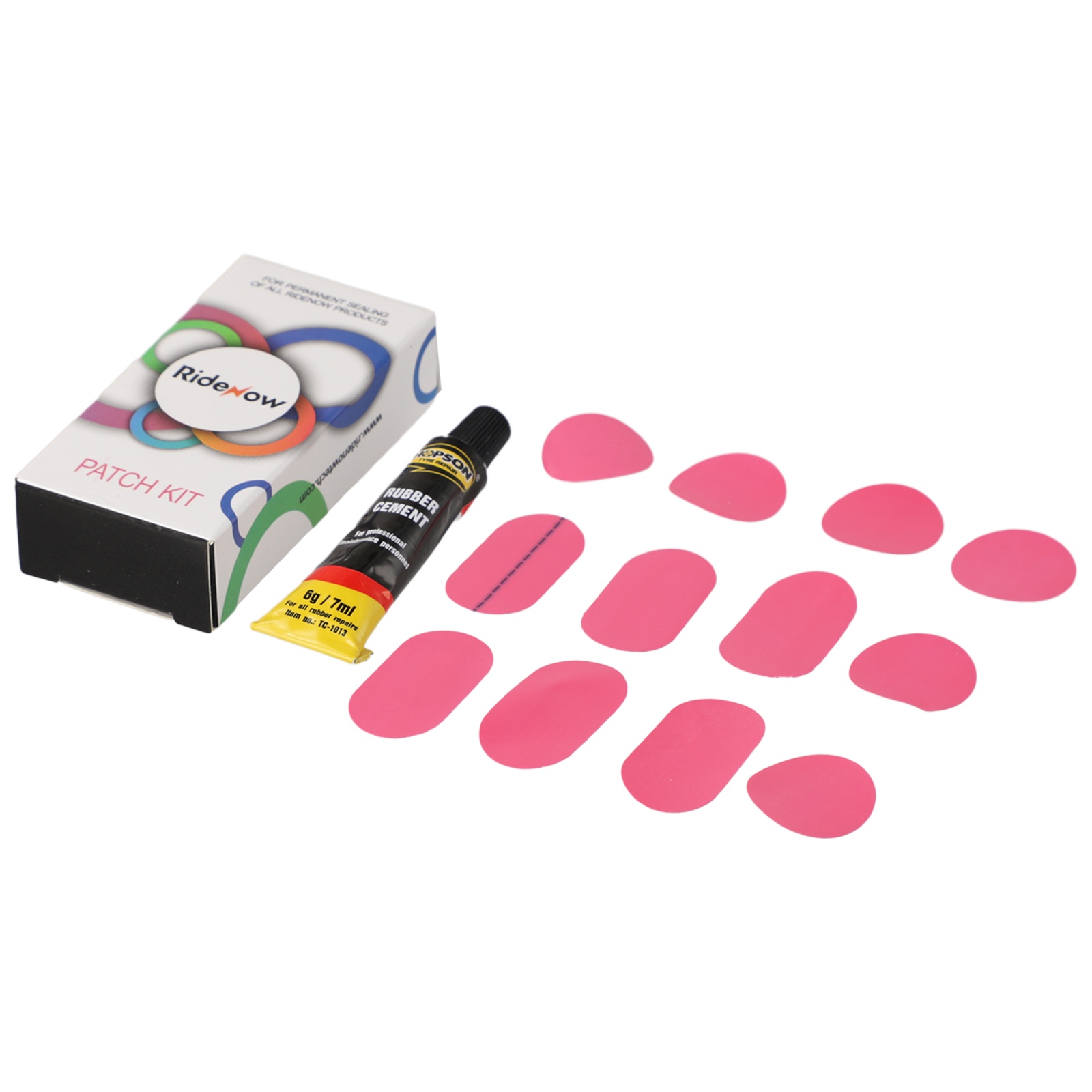 High Quality Bike Repair Pads Ridenow Patch Kit 1 Set Bike Inner Tube Rubber Cement TPU Ultra-light Universal Portable