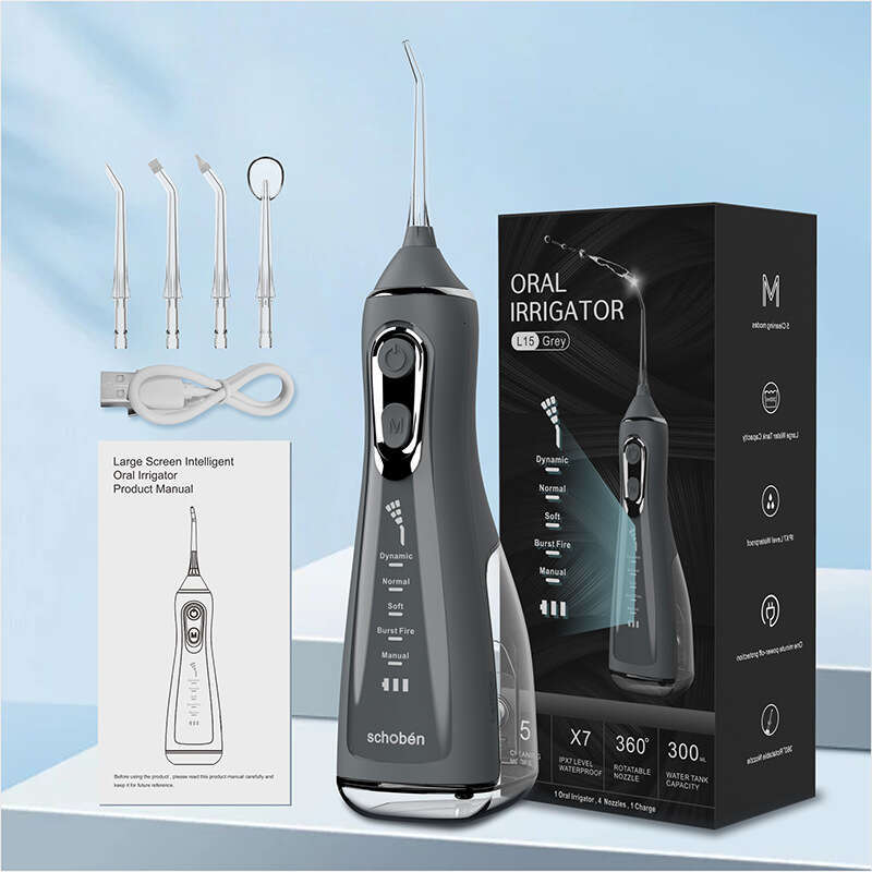 shanshi Dental sser Pick oral irrigator 5 Modes Cordless Portable 300ML Tank Water Teeth Cleaner ssing Cleaning Pic