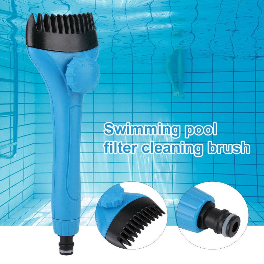 New Handheld Swimming Pool Filter Cleaner Cleaning Brush Hot Tub Spa Pond Pool Filter Cleaner Swimming Pool Cleaning Accessory