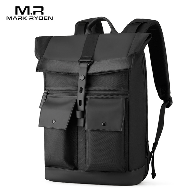 Laptop Ryden Mark Mochila 15.6 Oxford Gray Solid High School Bags Teen College Student Back Pack Multifunctional Bagpack smile