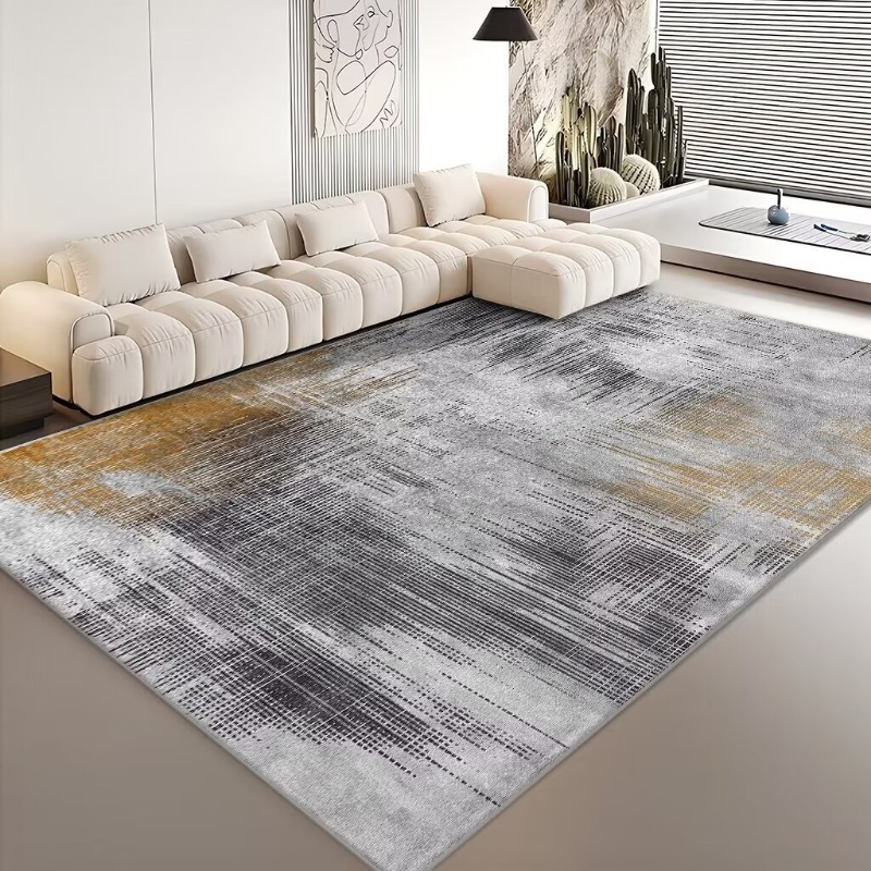 Modern Carpets for Living Room Abstract Large Area Plush Rugs Bedroom Decor Bedside Carpet Grey Washable Floor Mat Lounge Rug