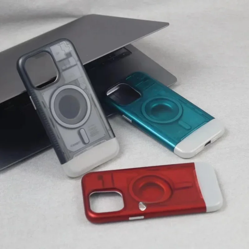 Spigen Classic C1 (MagFit) Magsafe Phone Case For iPhone 13 14 15 Pro Max For iPhone 15Pro Series New anti fall protective shell