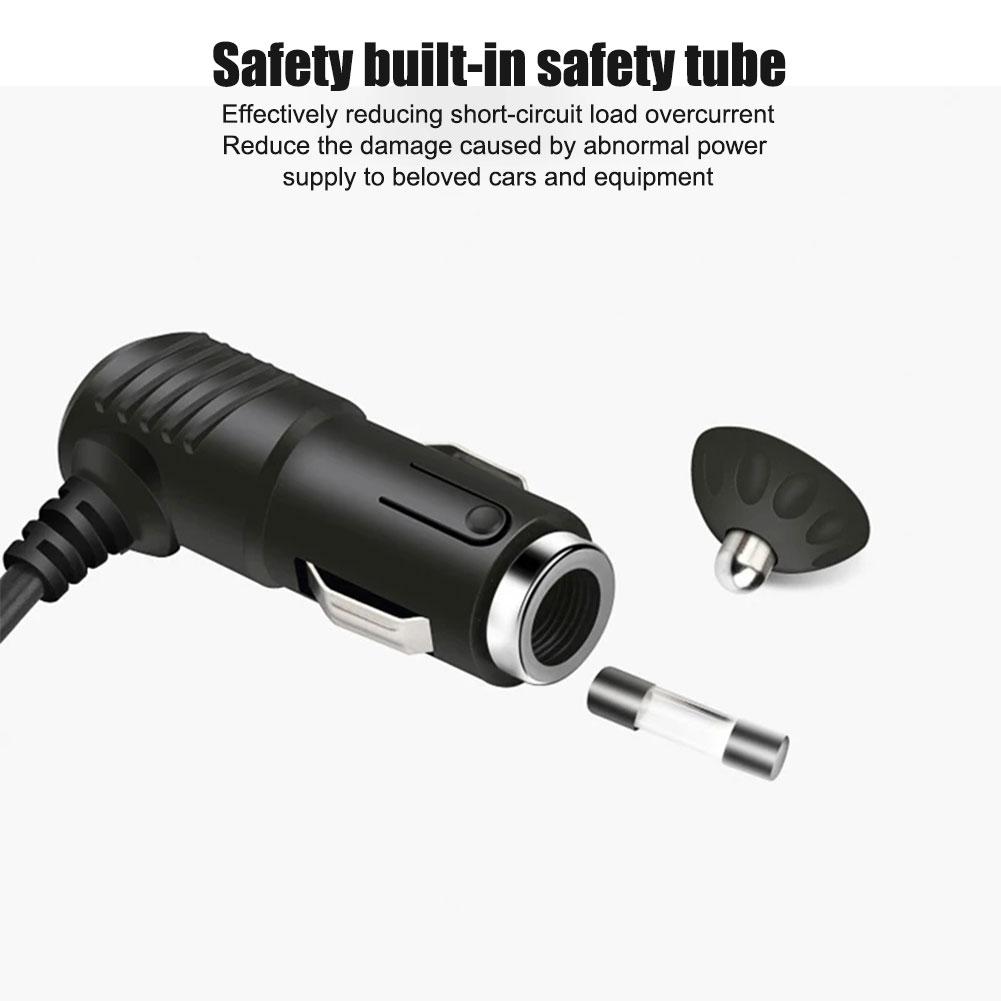 3 Socket Car Cigarette Lighter Splitter Dual USB LED Car Fast Charger 120W 12V 24V Car Charger Adapter for iPhone GPS Dashcam