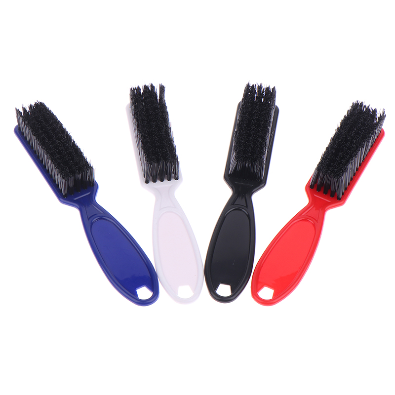 Hairdressing Soft Plastic Handle Hair Cleaning Brush Barber Neck Duster Broken Hair Remove Comb Hair Styling Tools Comb smile