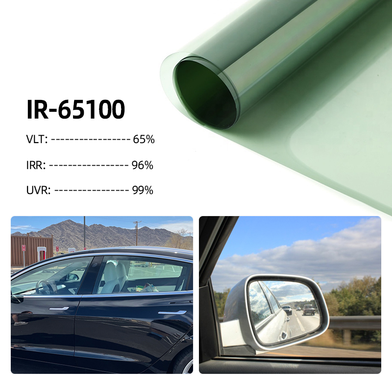 100%Irr Window Film 65%Vlt ddmysmile High Quality Nano Ceramic Car Solar/Sun Control Tinting Glass Film Car Stickers Smile