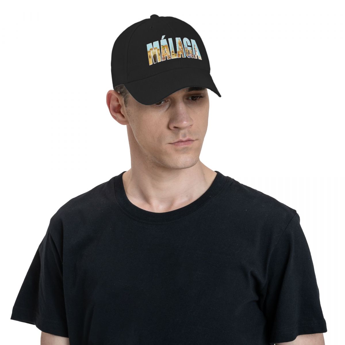 Ball Malaga, Souvenir Cap Baseball Cap cute Mens Tennis Women's smile Malaga, Malaga, Malaga,