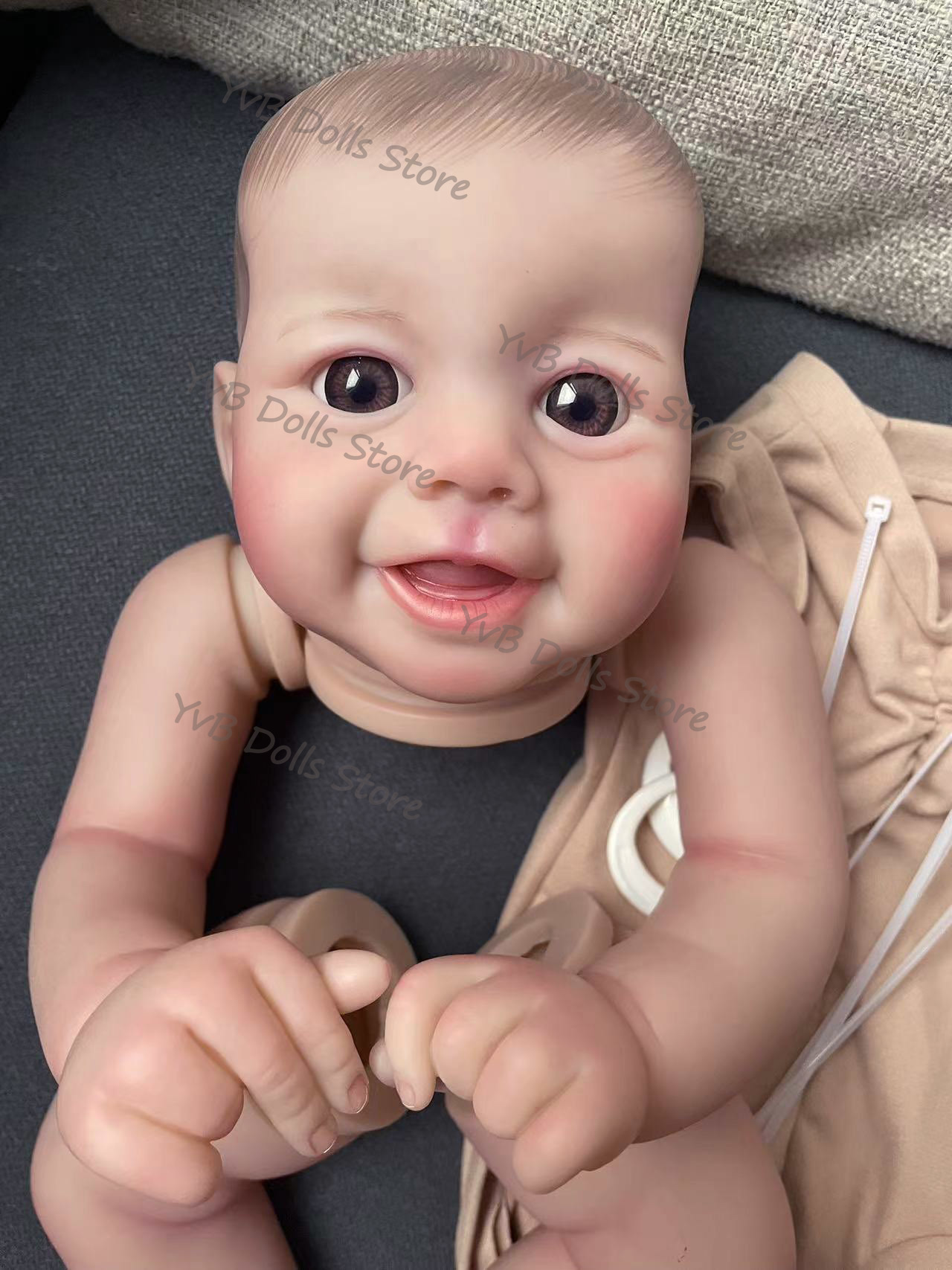 19inches Reborn Painted Doll Kits Soft Vinyl Reborn Baby Dolls Accessories DIY Realistic Toys DIY Reborn Dolls Kits