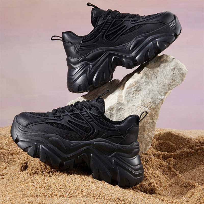 New Womens Safety Shoes Increase 6cm Sneakers Industrial Working Boots Anti-smashing Steel Toe Indestructible Protective Boots