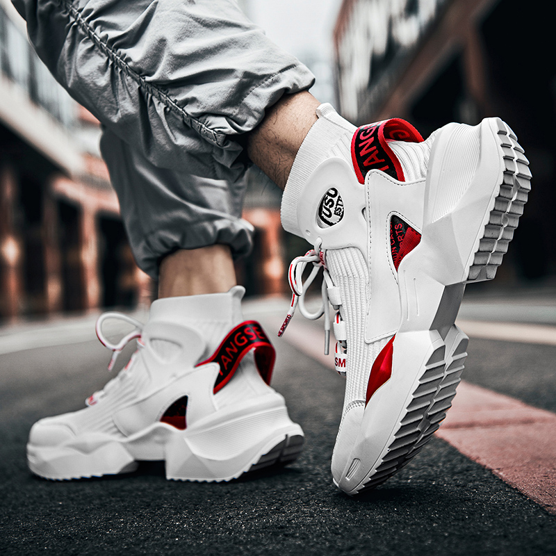 Men's socks shoes casual sneakers breathable and wear-resistant basketball shoes