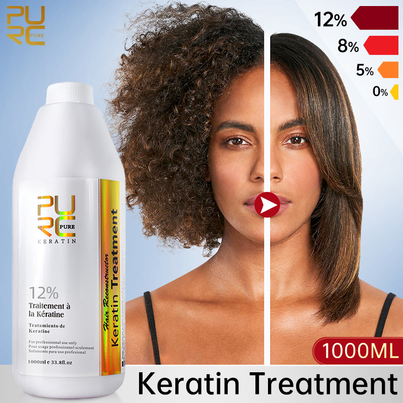 Professional Keratin Hair 1000Ml ddmysmile Treatment Ddmysmile Brazilian Straightening Cream Smoothing For Hair Curly Frizzy Keratin Products PURC Smi