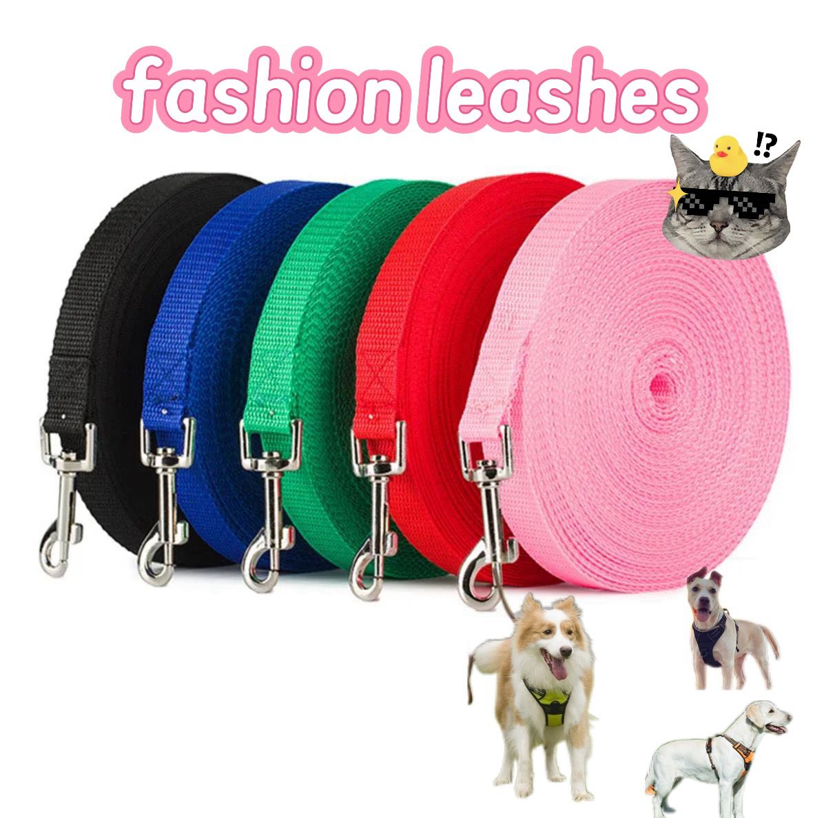 Nylon Dog Durable Training Leashes Pet Supplies Walking Harness Collar Leader Rope For Dogs Cat 1.5M 1.8M 3M 4.5M 6M 10M