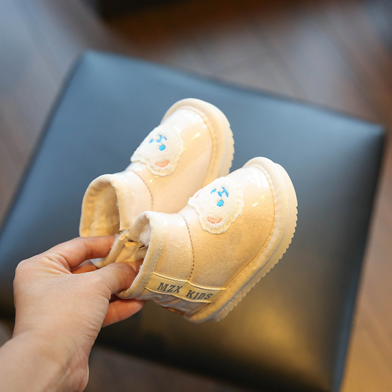 Children's snow boots, plush shoes, soft soled thick children's shoes,winter women's baby cotton shoes dh910320090