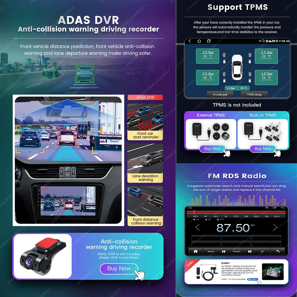 2Din Stereo MEKEDE Car Android Car Radio For Mercedes Benz ML GL W164 Ml350 Ml500 Gl320 X164 Ml280 Gl350 Gl450 Auto Audio ddmysmile Screen Smile