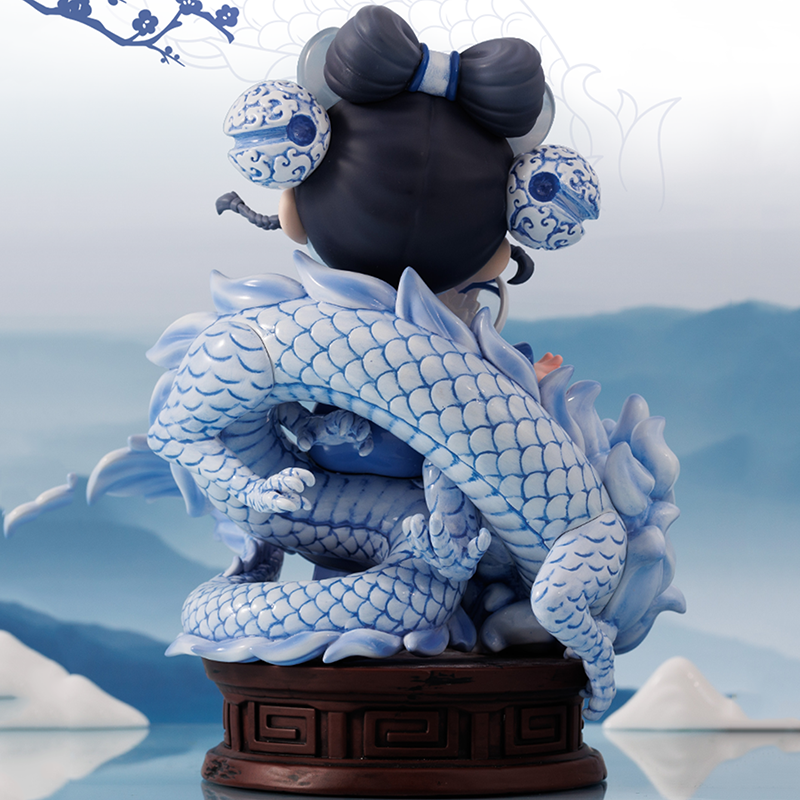 Toycity LAURA Auspicious Snow LUCKY DRAGON 200% Kawaii Ornaments Figurines Home Decor Desktop Model Dolls Gilrs Gift Model Toys