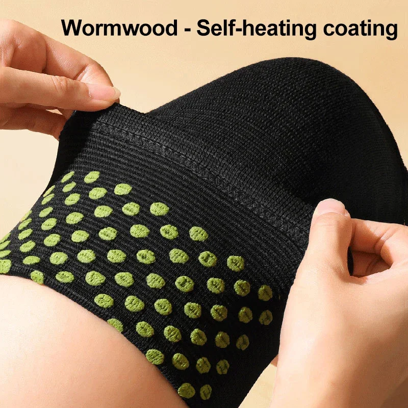 1 Pair 2025 Wormwood Support Knee Pad Knee Warmer For Arthritis Joint new Pain Relief Injury Recovery Belt Knee Massager Leg Warmer