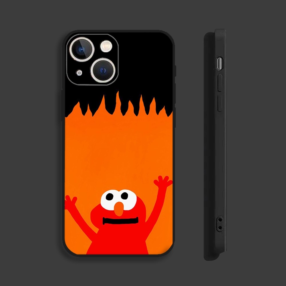 S-Sesame S-Street Cute Phone Case For iPhone 15,14,13,12,11 Plus,Pro,Max,XR,XS,X,7,8 Plus,SE,Mini Silicone Soft