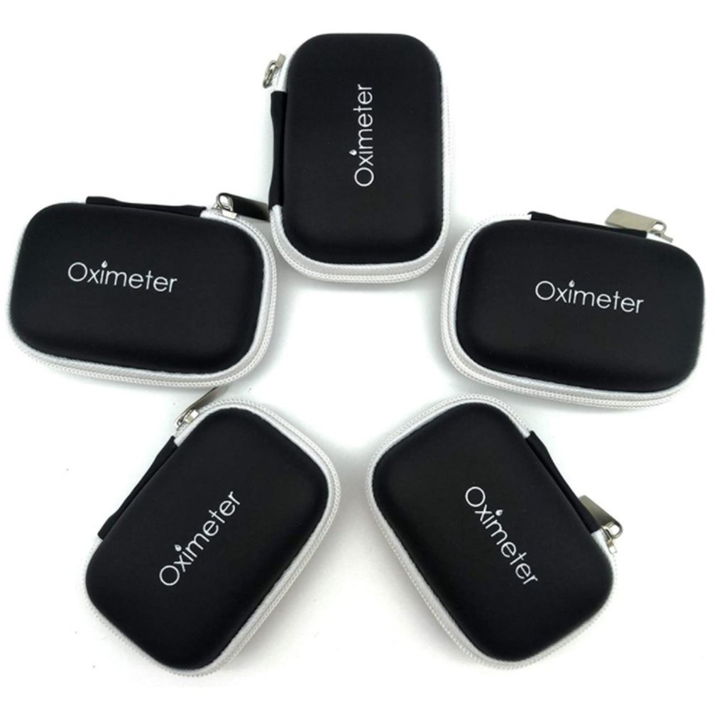 2024 Hot Finger Pulse Oximeter Protective Case Portable Oximeter Storage Bag Overall Style Simple Generous Health Tools smile