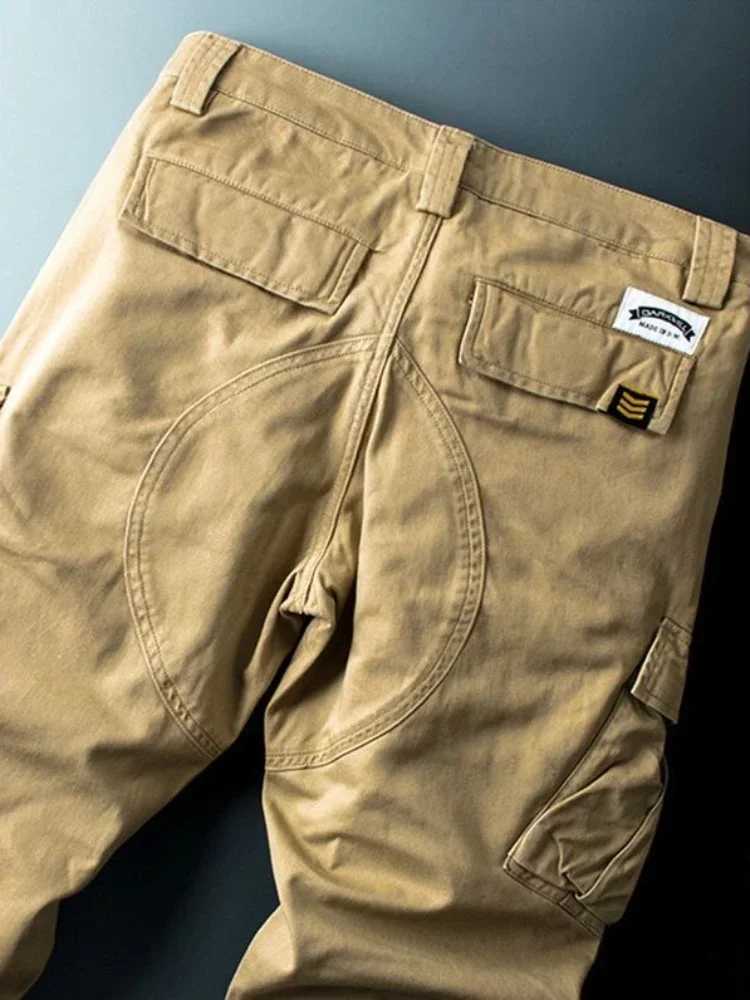 Mens Trouser Stretching Loose in Korean Mens Cargo Pants Large Fashion Harajuku High Quality Fashion Pants W241112