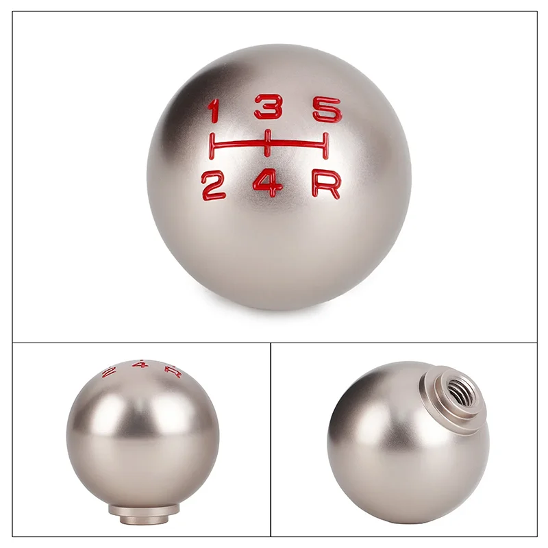 JDM ddmysmile Speed Aluminum 5/6 Ball Shape Shift Gear Knob M10*1.5 For Honda Fit Civic City Fd2 Fn2 Ep3 TYPE R Dc2 Dc5 Ap1 Ap2 S2000 F20c Smile M10*1