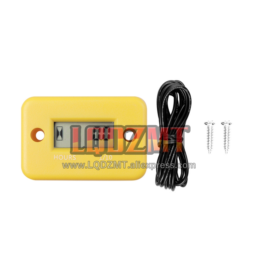 New Digital Hour Meter LCD Counter For ATV Motorcycle Instruments Clocks Snowmobile Gasoline Boat Generator Bike Car Accessories